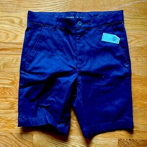 New with tags, Old Navy boys size 12 navy blue shorts, zipper front pockets
